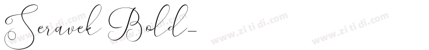 Seravek Bold字体转换